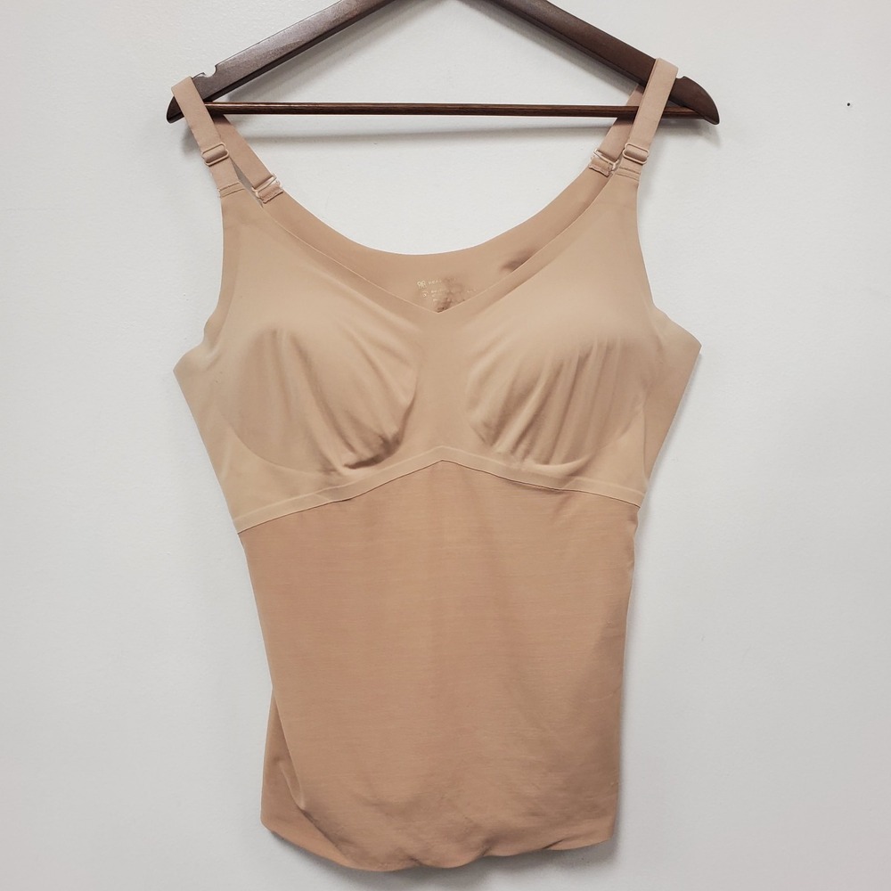 Honey Love Nude Slimming Tank Top Size 1X  Shaping Layer Shapewear Compress Tan